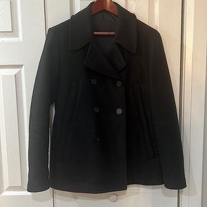 Black Emporio Armani Peacoat EU 50